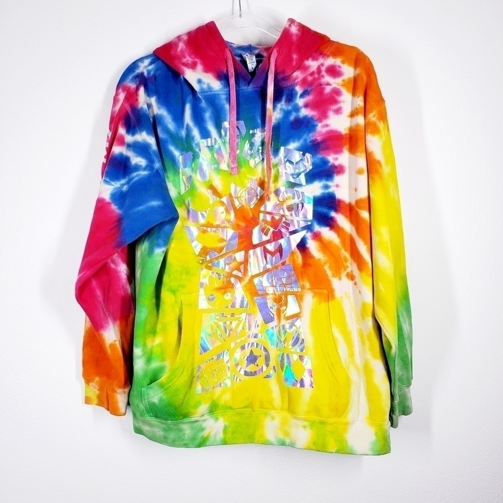 ZUNI TIE DYED AVENGERS HOODED SWEATSHIRT